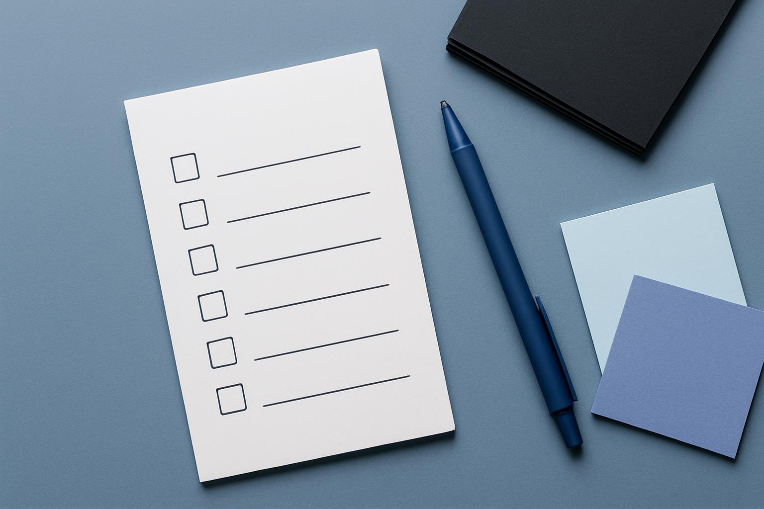 Export dry checklist